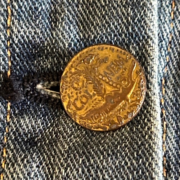 McGuire Denim Abby Rose Sleeveless Vest Button Closure light/med wash size XS - Picture 10 of 15